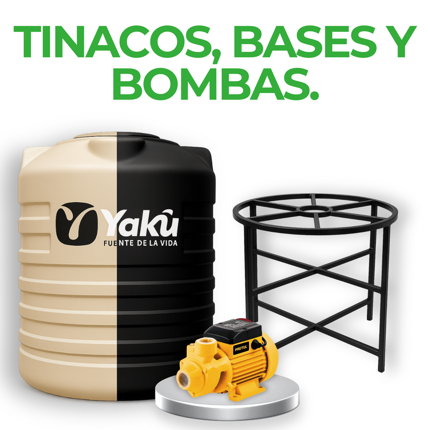 Tinacos, Estructuras y bombas