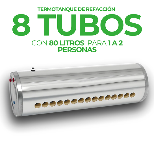 Termotanque de Baja Presión Genérico 80 L (8 tubos)