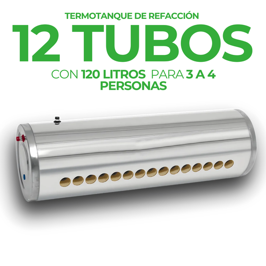 Termotanque de Baja Presión Genérico 120 L (12 tubos)